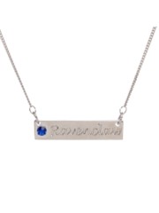 HARRY POTTER - RAVENCLAW - SCHOOL SCRIPT WITH STONE BAR NECKLACE